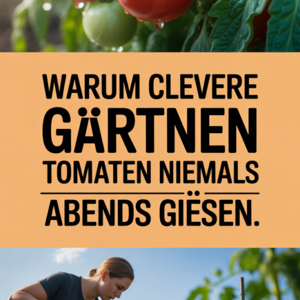 Warum clevere Gärtner Tomaten niemals abends gießen