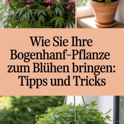 Wie Sie Ihre Bogenhanf-Pflanze zum Blühen bringen: Tipps und Tricks