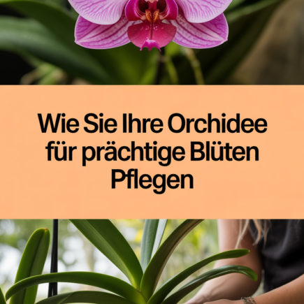 Wie Sie Ihre Orchidee für prächtige Blüten pflegen