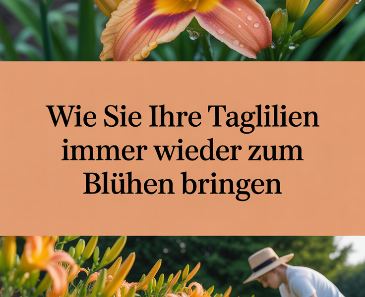 Wie Sie Ihre Taglilien immer wieder zum Blühen bringen
