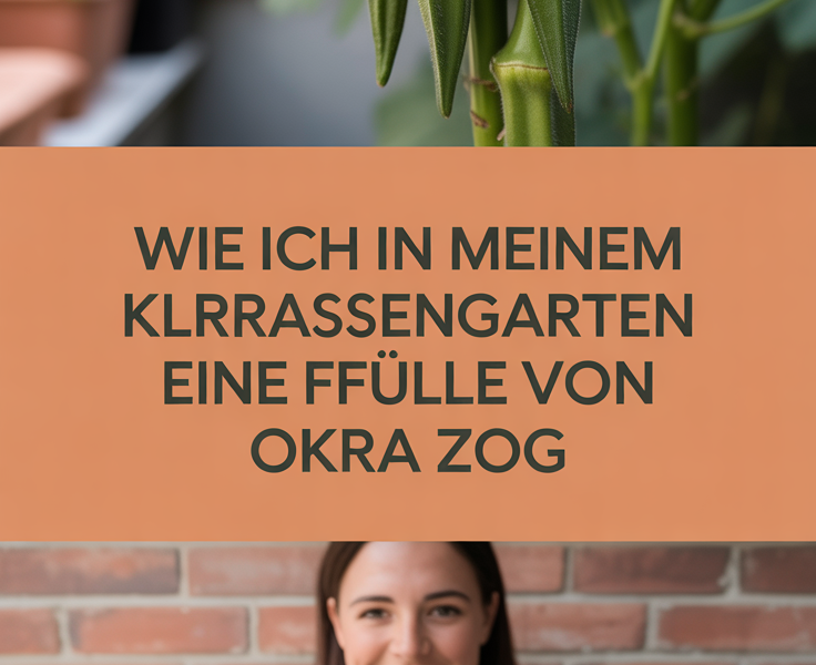 Wie ich in meinem kleinen Terrassengarten eine Fülle von Okra zog