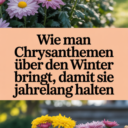 Wie man Chrysanthemen über den Winter bringt, damit sie jahrelang halten