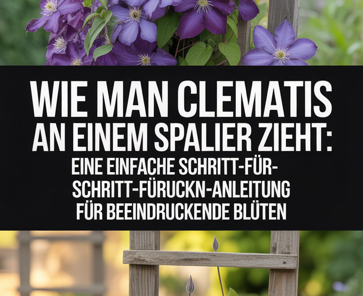 Wie man Clematis an einem Spalier zieht: Eine einfache Schritt-für-Schritt-Anleitung für beeindruckende Blüten