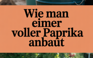 Wie man Eimer voller Paprika anbaut