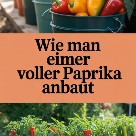 Wie man Eimer voller Paprika anbaut