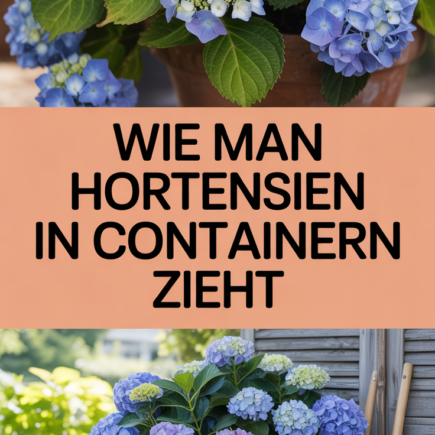Wie man Hortensien in Containern zieht
