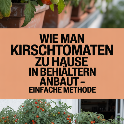 Wie man Kirschtomaten zu Hause in Behältern anbaut – einfache Methode