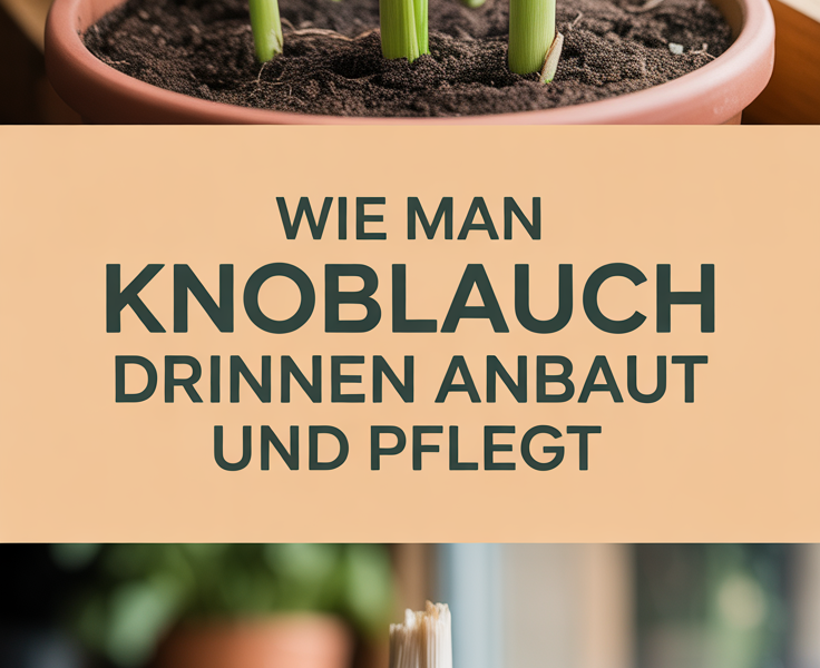 Wie man Knoblauch drinnen anbaut und pflegt