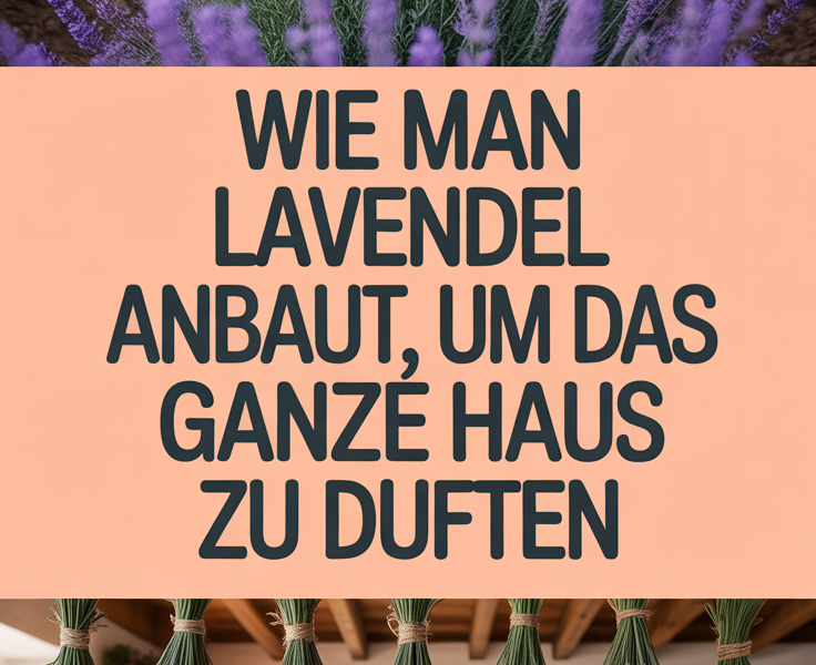 Wie man Lavendel anbaut, um das ganze Haus zu duften