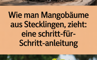 Wie man Mangobäume aus Stecklingen zieht: Eine Schritt-für-Schritt-Anleitung