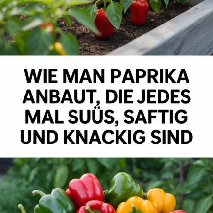 Wie man Paprika anbaut, die jedes Mal süß, saftig und knackig sind