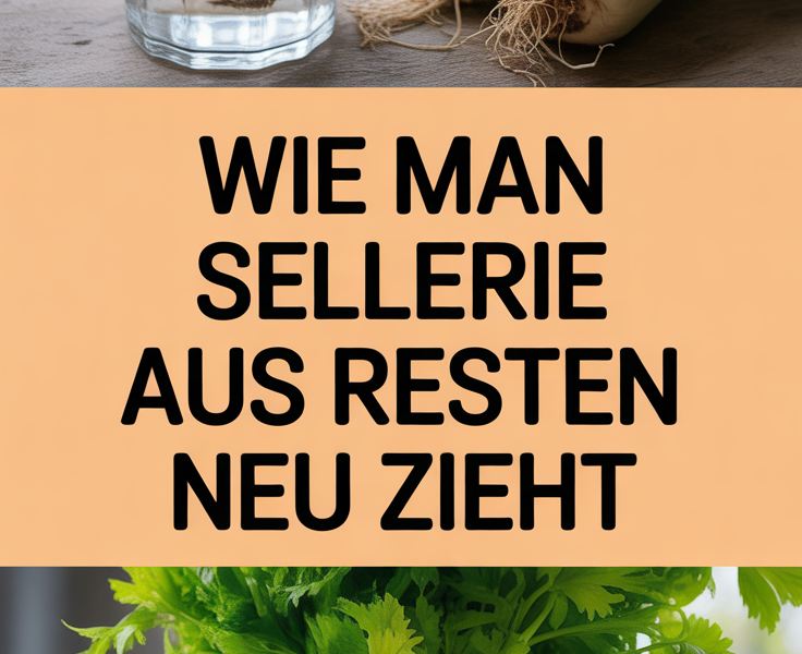 Wie man Sellerie aus Resten neu zieht