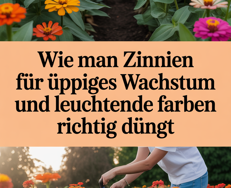 Wie man Zinnien für üppiges Wachstum und leuchtende Farben richtig düngt