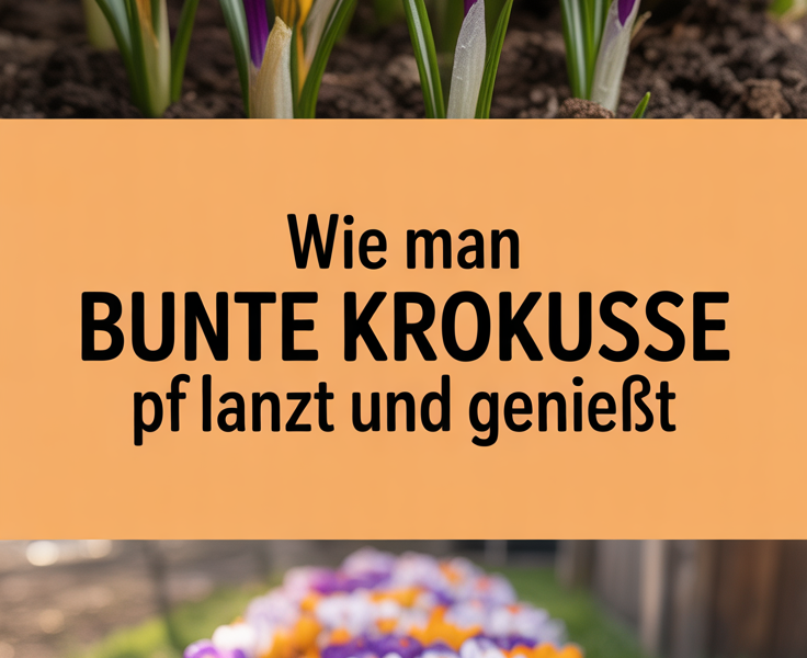 Wie man bunte Krokusse pflanzt und genießt
