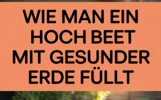 Wie man ein Hochbeet mit gesunder Erde füllt