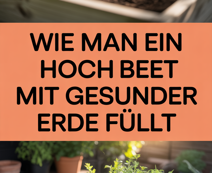 Wie man ein Hochbeet mit gesunder Erde füllt