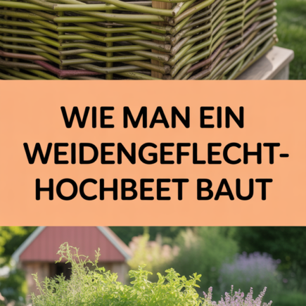 Wie man ein Weidengeflecht-Hochbeet baut