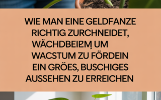 Wie man eine Geldpflanze richtig zurückschneidet, um Wachstum zu fördern und ein großes, buschiges Aussehen zu erreichen