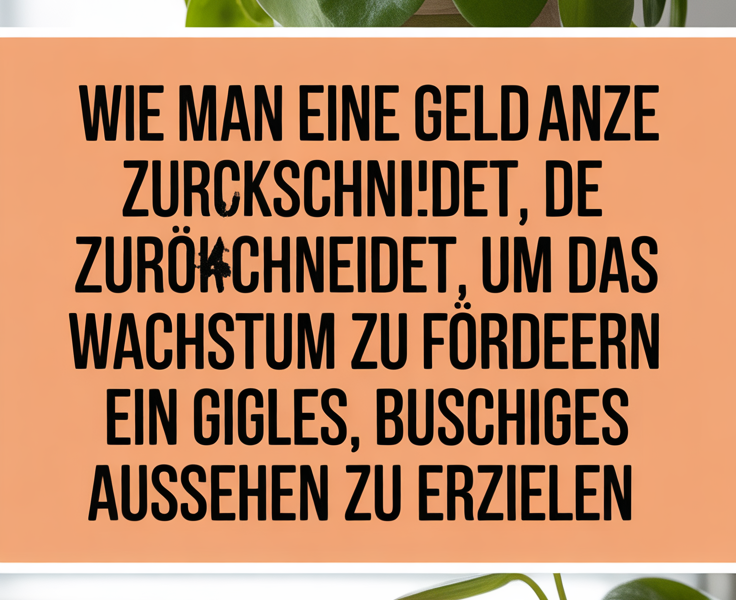 Wie man eine Geldpflanze zurückschneidet, um das Wachstum zu fördern und ein großes, buschiges Aussehen zu erzielen