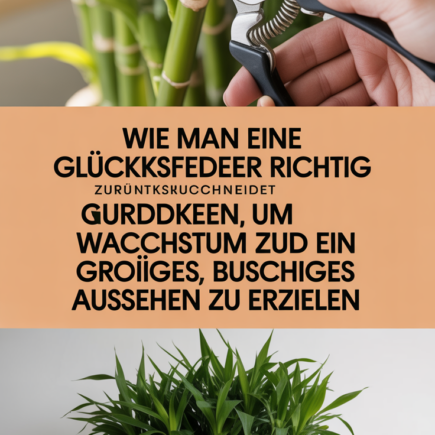Wie man eine Glücksfeder richtig zurückschneidet, um Wachstum zu fördern und ein großes, buschiges Aussehen zu erzielen