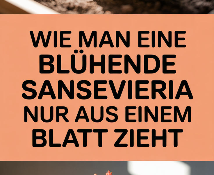 Wie man eine blühende Sansevieria nur aus einem Blatt zieht