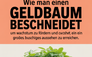 Wie man einen Geldbaum richtig beschneidet, um Wachstum zu fördern und ein großes, buschiges Aussehen zu erreichen