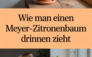 Wie man einen Meyer-Zitronenbaum drinnen zieht