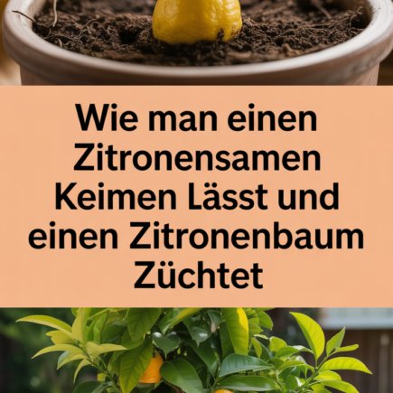 Wie man einen Zitronensamen keimen lässt und einen Zitronenbaum züchtet