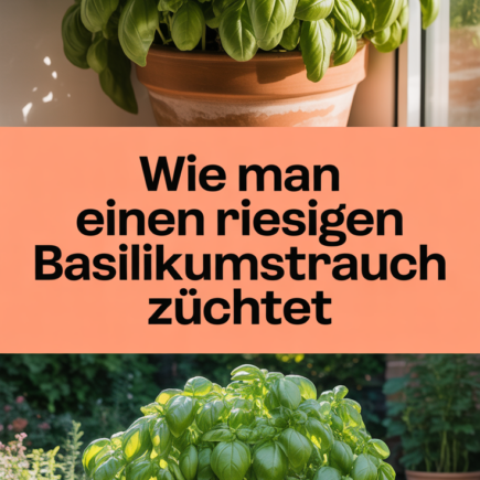 Wie man einen riesigen Basilikumstrauch züchtet