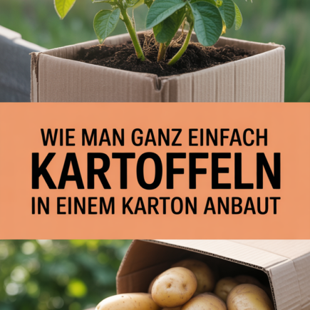 Wie man ganz einfach Kartoffeln in einem Karton anbaut