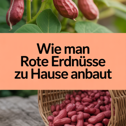 Wie man rote Erdnüsse zu Hause anbaut