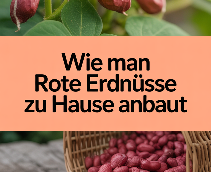 Wie man rote Erdnüsse zu Hause anbaut