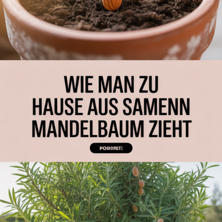 Wie man zu Hause aus Samen einen Mandelbaum zieht
