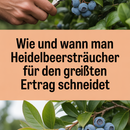Wie und wann man Heidelbeersträucher für den größten Ertrag schneidet