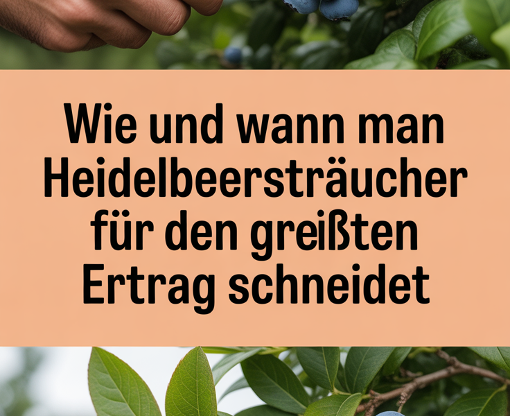 Wie und wann man Heidelbeersträucher für den größten Ertrag schneidet
