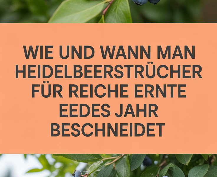 Wie und wann man Heidelbeersträucher für reiche Ernte jedes Jahr beschneidet