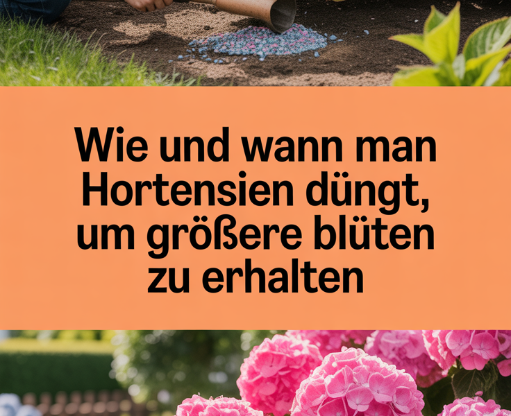 Wie und wann man Hortensien düngt, um größere Blüten zu erhalten