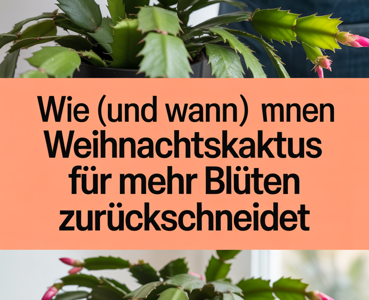 Wie (und wann) man einen Weihnachtskaktus für mehr Blüten zurückschneidet