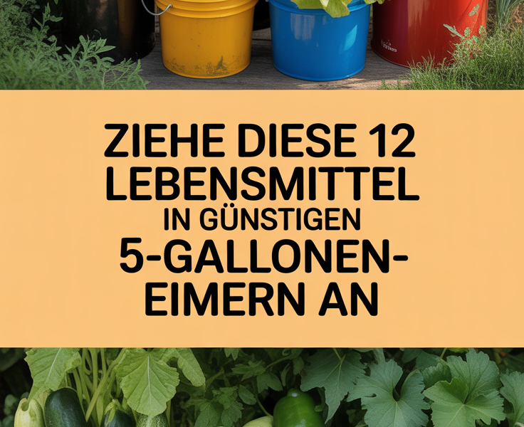 Ziehe diese 12 Lebensmittel in günstigen 5-Gallonen-Eimern an
