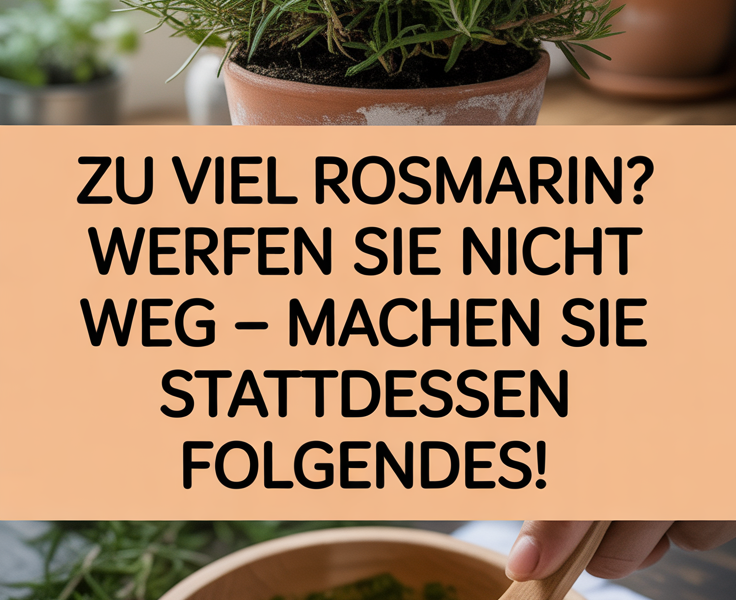 Zu viel Rosmarin? Werfen Sie ihn nicht weg – machen Sie stattdessen Folgendes!