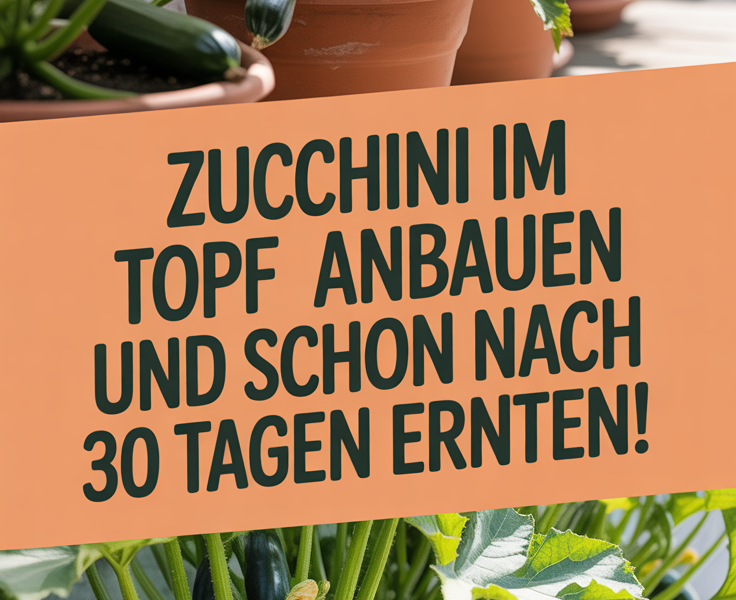 Zucchini im Topf anbauen und schon nach 30 Tagen ernten!