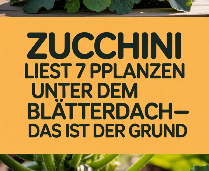 Zucchini liebt diese 7 Pflanzen unter dem Blätterdach – das ist der Grund