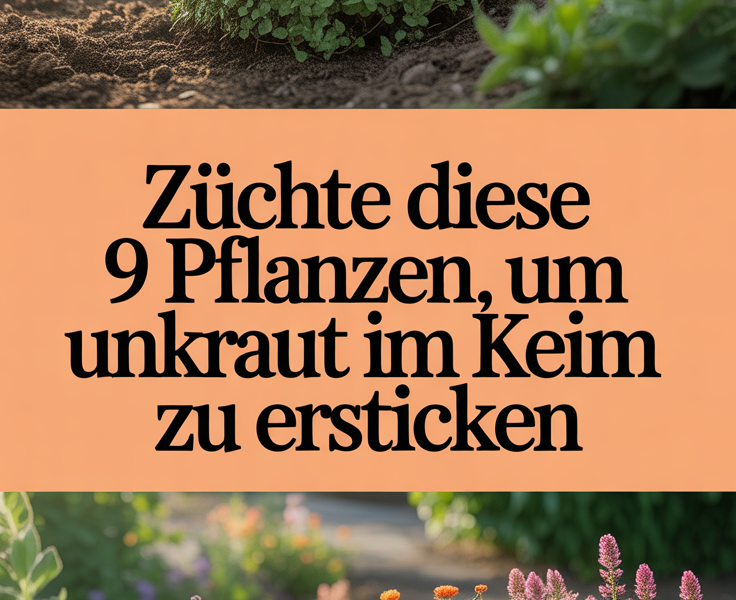 Züchte diese 9 Pflanzen, um Unkraut im Keim zu ersticken